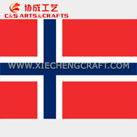 C&S Norway Flag Printed Polyester