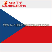 C&S Czech Republic Flag Printed Polyester - 副本