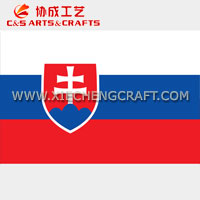 C&S Slovakia Flag Printed Polyester