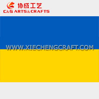 C&S Ukraine Flag Printed Polyester