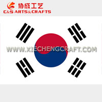 C&S South Korea Flag Printed Polyester