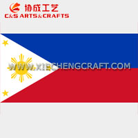 C&S Philippines Flag Printed Polyester