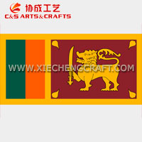 C&S Sri Lanka Flag Printed Polyester