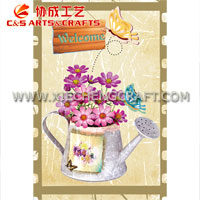 Watering Can Flowers Garden Flag